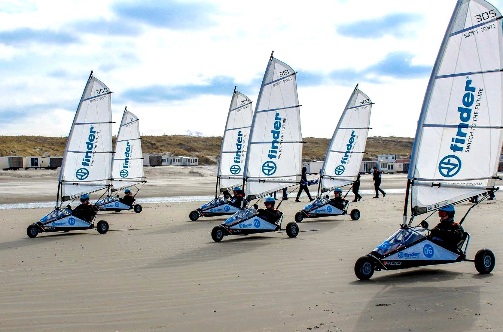 Blokart uitje Wijk aan Zee